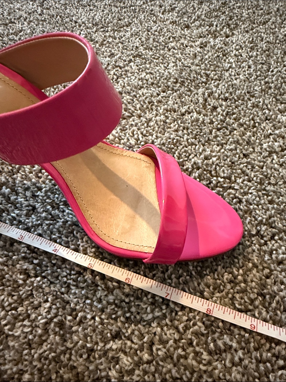 Schutz Leia Mule Heel Sandals in neon pink - Picture 12 of 13